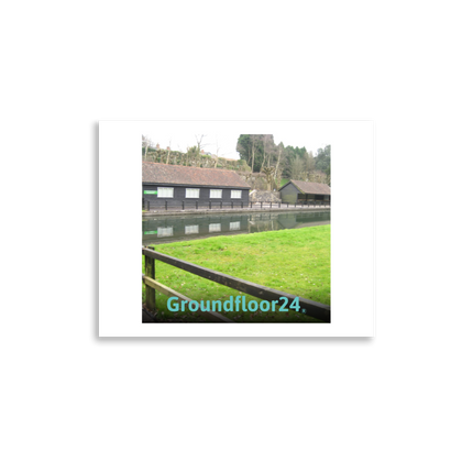 Lakeside Serenity Poster with Groundfloor24 without House Logo