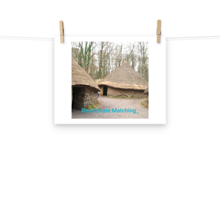 Village Charm Poster with realestatematching without key Logo