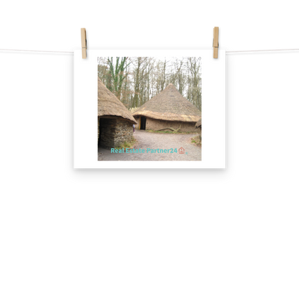 Village Charm Poster with realestatepartner24 with house Logo