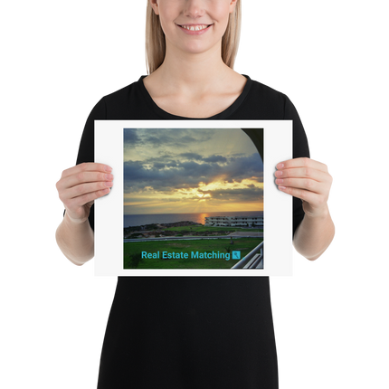 Natural View Poster with realestatematching with key Logo