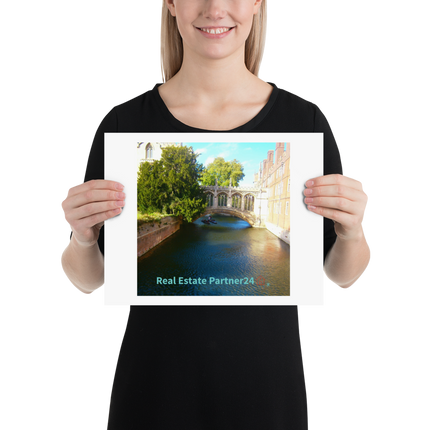 Beutiful Canel Poster with realestatepartner24 with house Logo