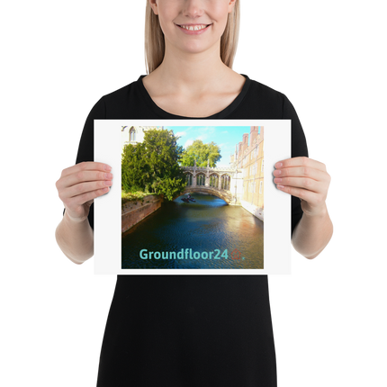 Beutiful Canel Poster with Groundfloor24 with House Logo