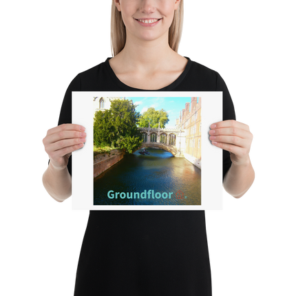 Beutiful Canel Poster with Groundfloor with House Logo