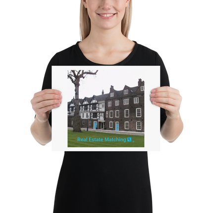 Beutiful Palace Poster with realestatematching with key Logo