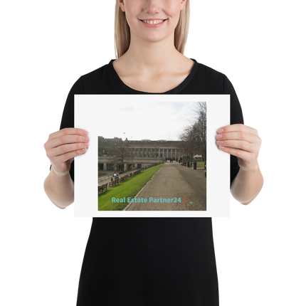 Majestic Palace Poster with realestatepartner24 with house Logo