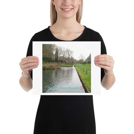 Lakeside Beauty Poster with groundfloorview24 with House Logo