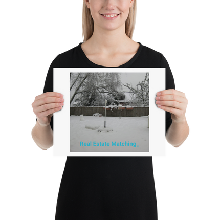 Winter Wonderland Poster with realestatematching without key Logo