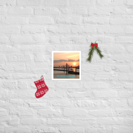 Evening Glow Poster with realestatematching24 without key Logo