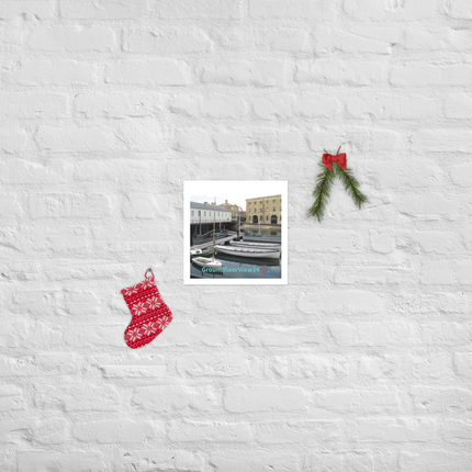 Boat on Water Poster with groundfloorview24 with House Logo