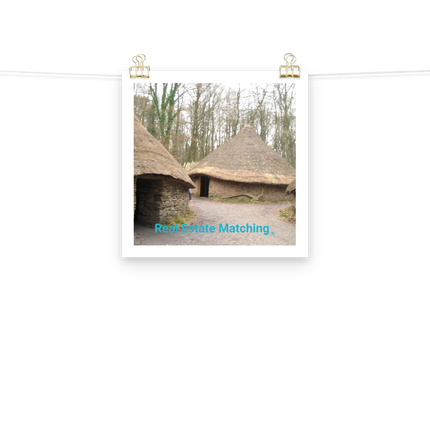 Village Charm Poster with realestatematching without key Logo