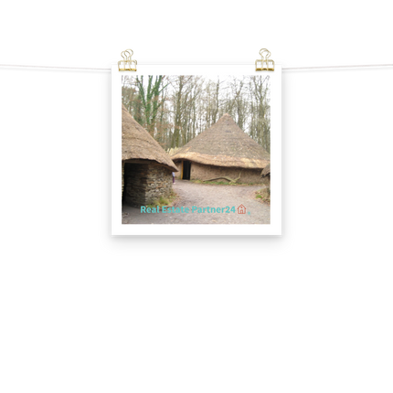 Village Charm Poster with realestatepartner24 with house Logo