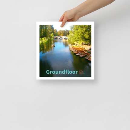 Beautiful Nature Poster with Groundfloor with House Logo