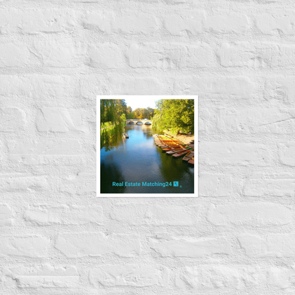 Beautiful Nature Poster with realestatematching24 with key Logo