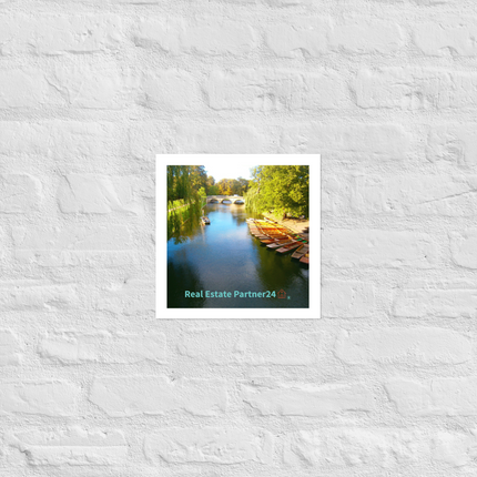 Beautiful Nature Poster with realestatepartner24 with house Logo
