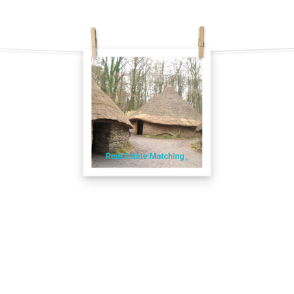 Village Charm Poster with realestatematching without key Logo