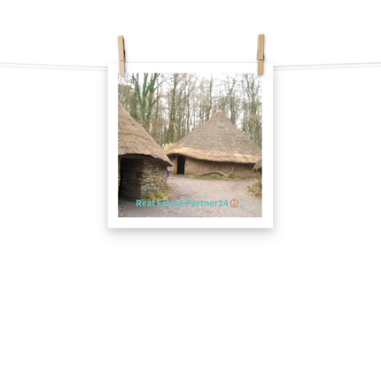 Village Charm Poster with realestatepartner24 with house Logo
