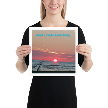 Beutiful Poster with Real Estate Matching Logo