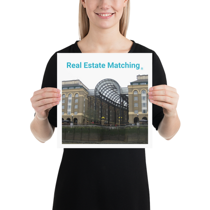 Hay's Galleria Poster with Real Estate Matching Logo
