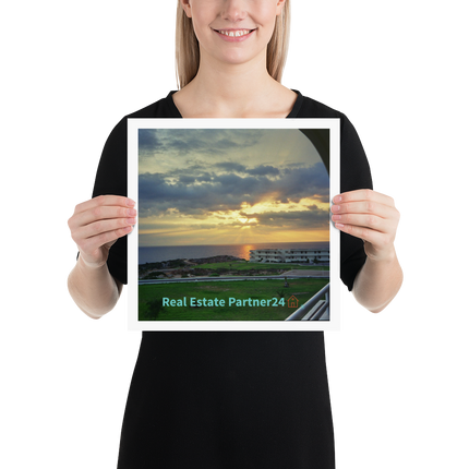Natural View Poster with realestatepartner24 with house Logo