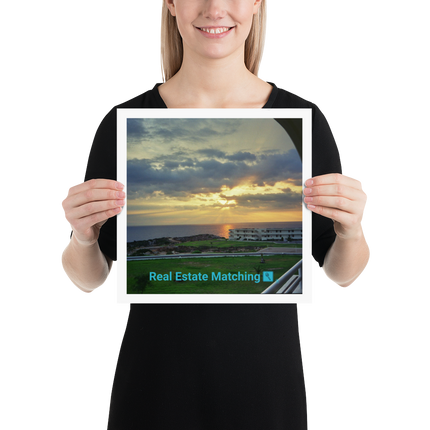 Natural View Poster with realestatematching with key Logo