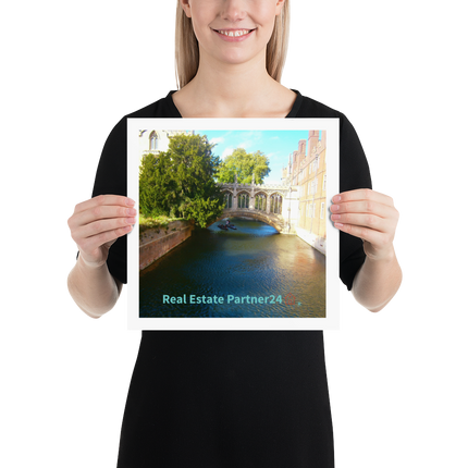 Beutiful Canel Poster with realestatepartner24 with house Logo