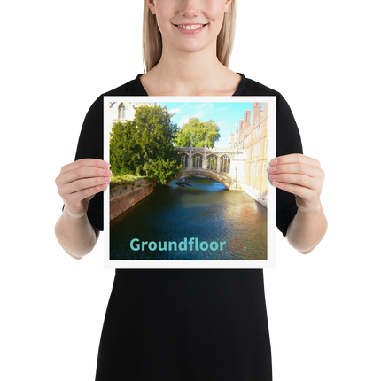 Beutiful Canel Poster with Groundfloor with House Logo