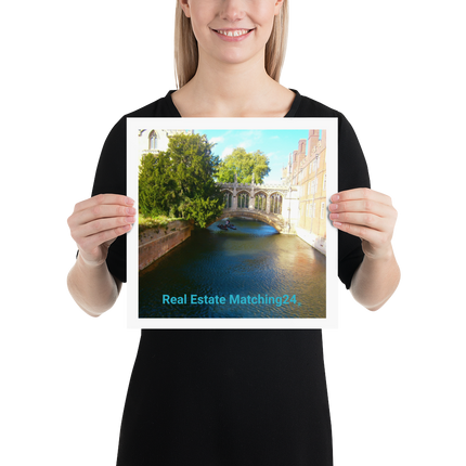 Beutiful Canel Poster with realestatematching24 without key Logo