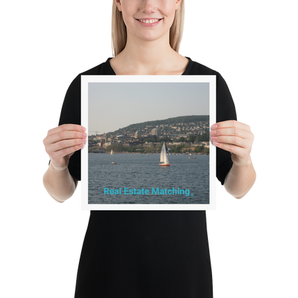 Beutiful River & Hills Sinari Poster with realestatematching without key Logo