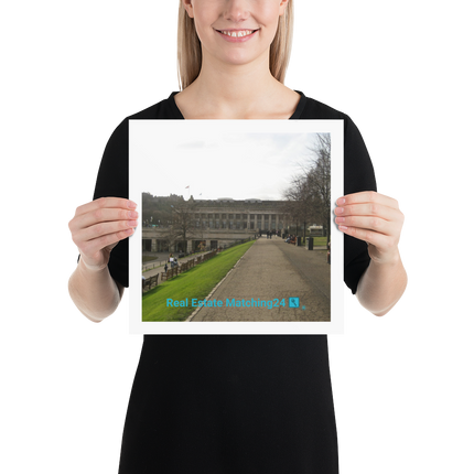 Majestic Palace Poster with realestatematching24 with key Logo
