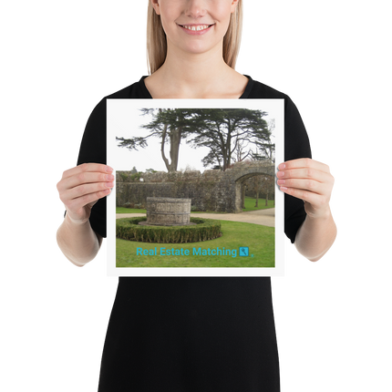Nature's Wonders Poster with realestatematching with key Logo