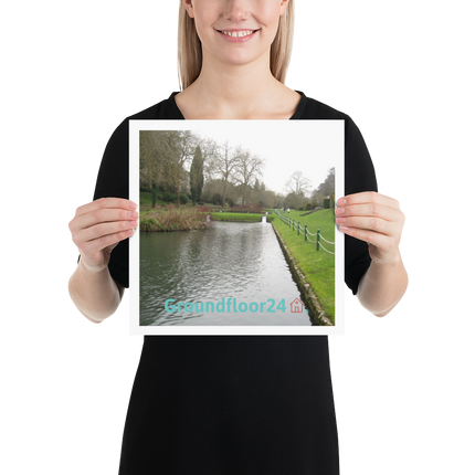 Lakeside Beauty Poster with Groundfloor24 with House Logo