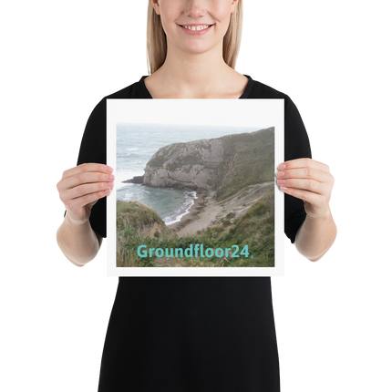Sea & Hills Poster with Groundfloor24 without House Logo