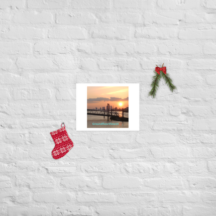 Evening Glow Poster with realestatematching with key Logo