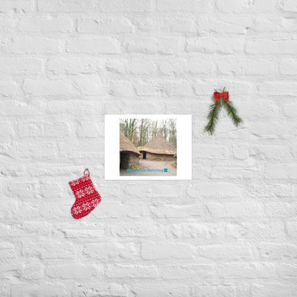 Village Charm Poster with realestatematching with key Logo
