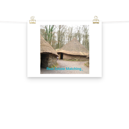 Village Charm Poster with realestatematching without key Logo