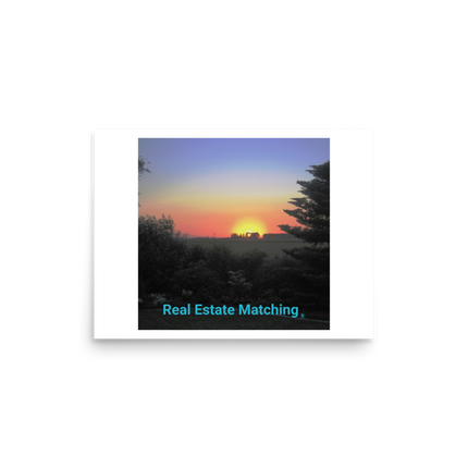 Beutiful Sunset Sinari Poster with realestatematching without key Logo