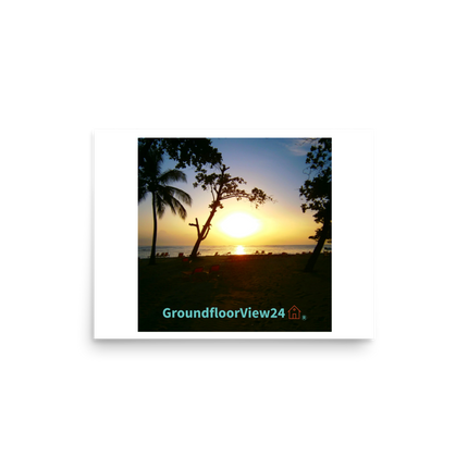 Beutiful Sea View Poster with groundfloorview24 with House Logo