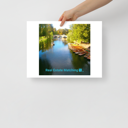 Beautiful Nature Poster with realestatematching with key Logo