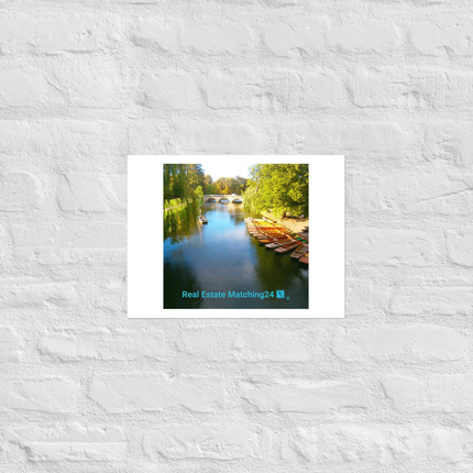 Beautiful Nature Poster with realestatematching24 with key Logo