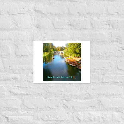 Beautiful Nature Poster with realestatepartner24 with house Logo