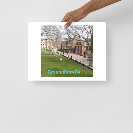 Beutiful Park Poster with Groundfloor24 with House Logo