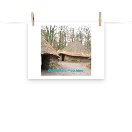 Village Charm Poster with realestatematching without key Logo