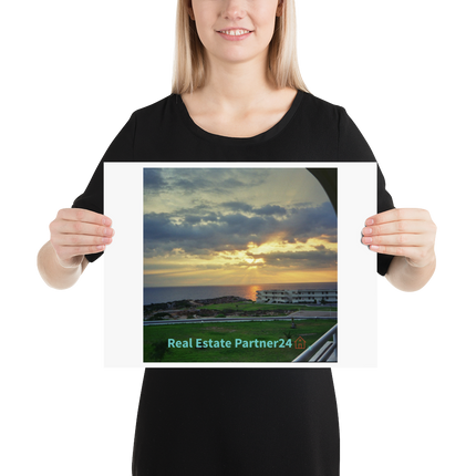 Natural View Poster with realestatepartner24 with house Logo