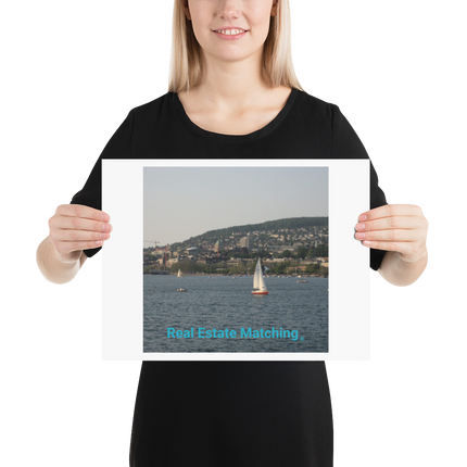 Beutiful River & Hills Sinari Poster with realestatematching without key Logo