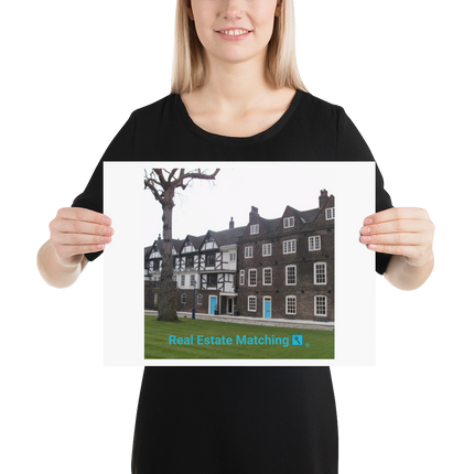 Beutiful Palace Poster with realestatematching with key Logo