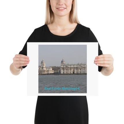Riverside Beauty Poster with realestatematching24 without key Logo