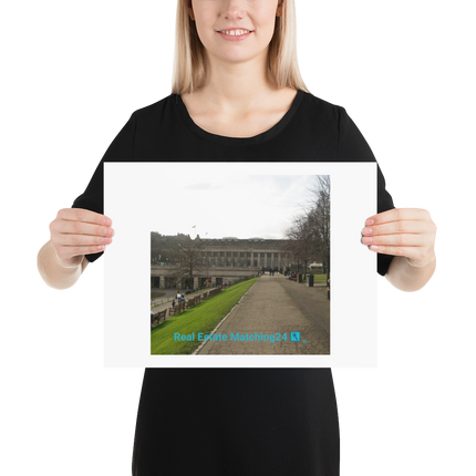 Majestic Palace Poster with realestatematching24 with key Logo