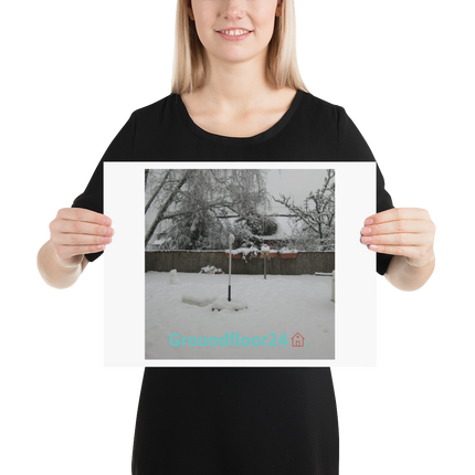 Winter Wonderland Poster with Groundfloor24 with House Logo