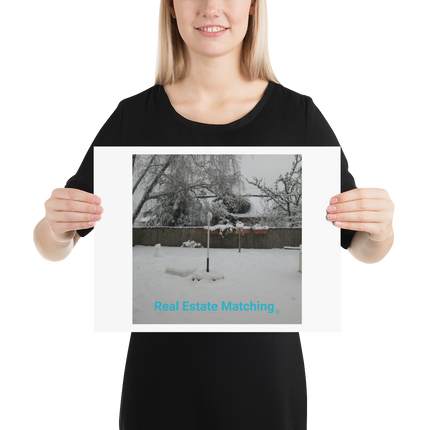 Winter Wonderland Poster with realestatematching without key Logo