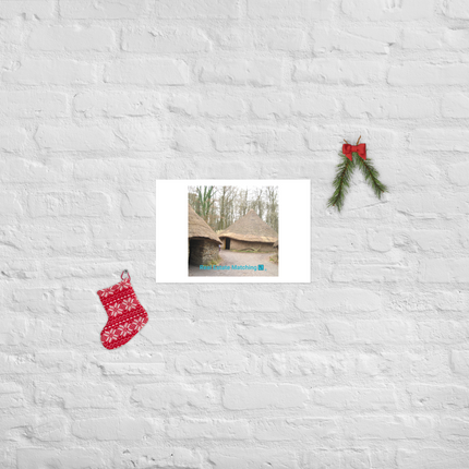 Village Charm Poster with realestatematching with key Logo